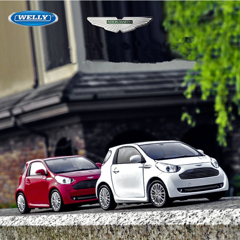 Welly 1:24 Aston Martin Cygnet Lega Classic Car Model Diecast Metallo Mini Veicoli Modello Di Auto Alta Simulazione Giocattolo Per Bambini Regalo