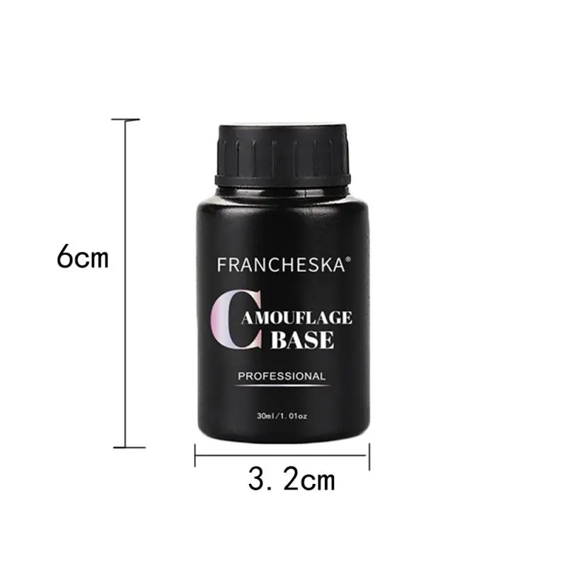 

30ml Pure Color Primer Natural Rubber Base Gel Varnish 11 Colors Nail Base Coat Quick Long Lasting Nail Gel Glue TSLM2