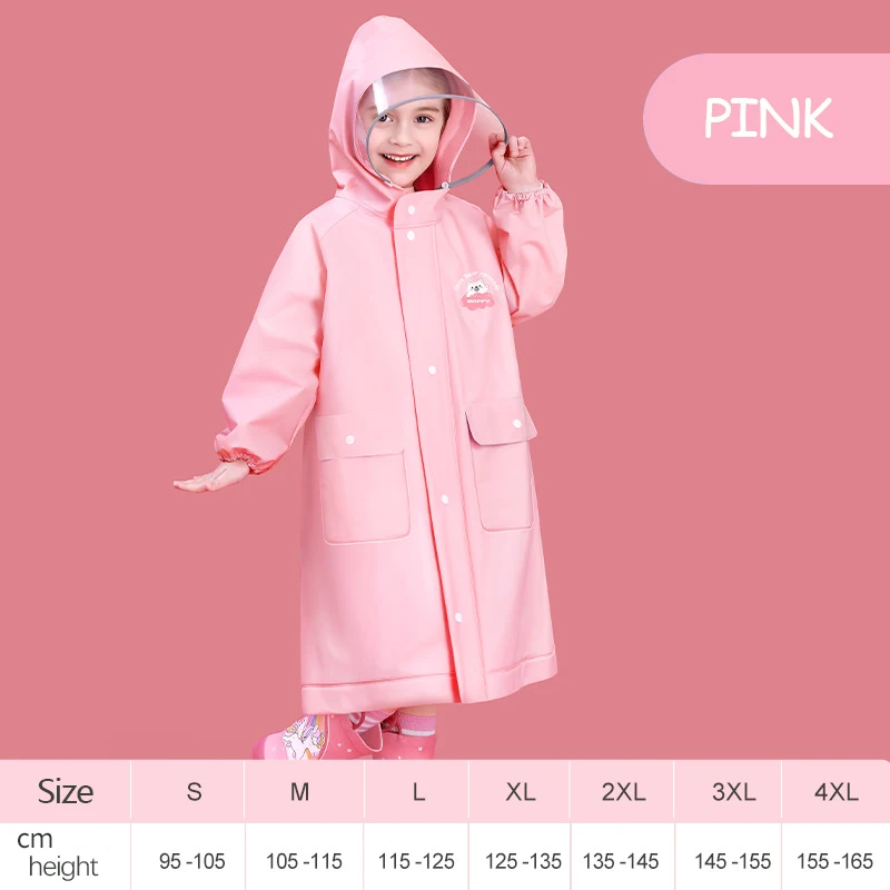 Waterproof Raincoat Children's Raincoat EVA Non Disposable Raincoat With Schoolbag Position School Poncho Boys And Girls Cartoon Baby waterproof raincoat