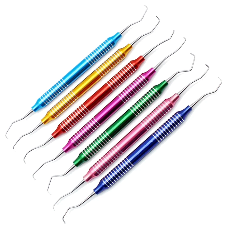 7個歯科用キュレットペリオスケーラー歯のクリーニングスケーラー