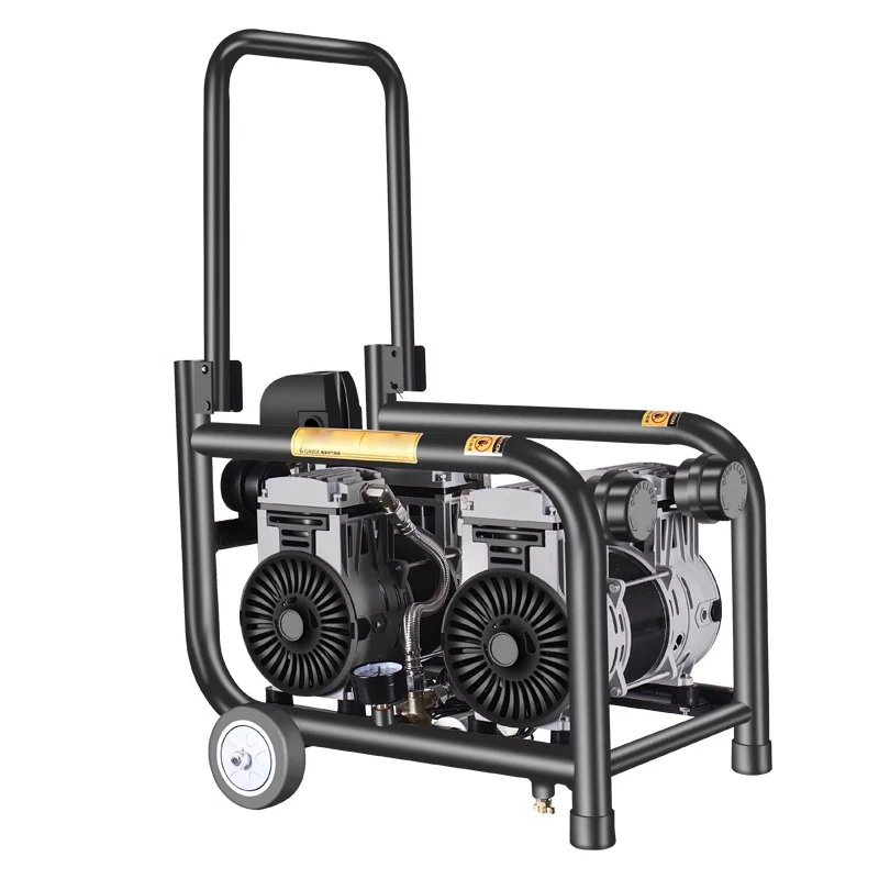 

B-Q480X High Pressure Air Compressor Electric Silent Oil-Free Cart Type Double Air Pressure Pump Multifunction Pneumatic Tools