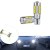 2PCS W5W T10 12V 6000K 5630 10 SMD Car LED Bulb Canbus License Plate Wedge Side Turn Singal Light Super Bright White 3