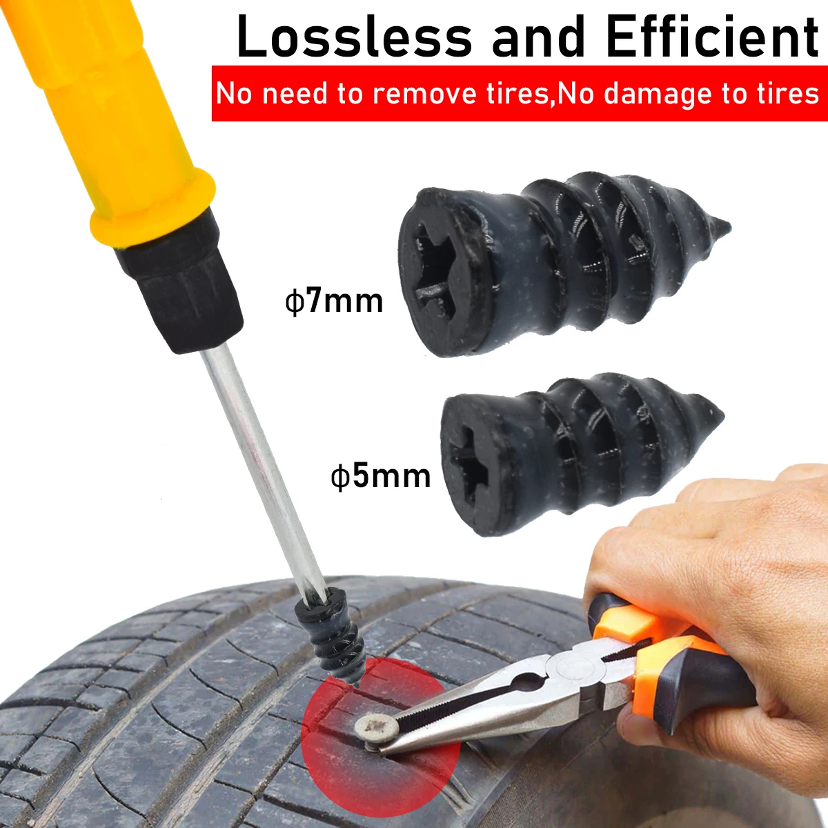 Car Tire Repair Tool Kit Studding Tool Set Motorcycle Bike