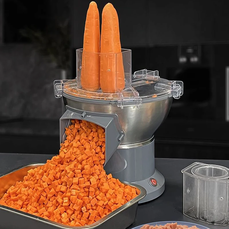 Commercial Electric Dicing Cutter Auto Vegetable Carrot Shredder Slicer Potato Shredding Machine multifunction food Processor 2