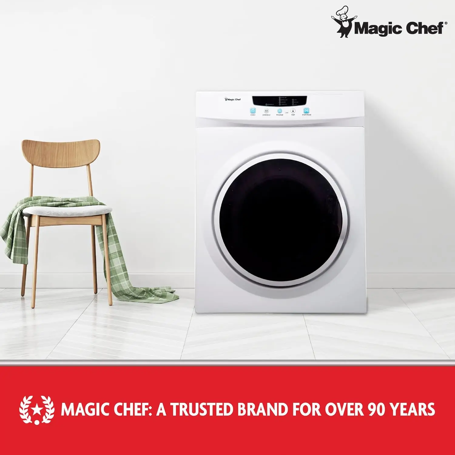 Laundry Dryer Machine, Portable Dryer for Small Spaces, 3.5 Cubic Feet 6