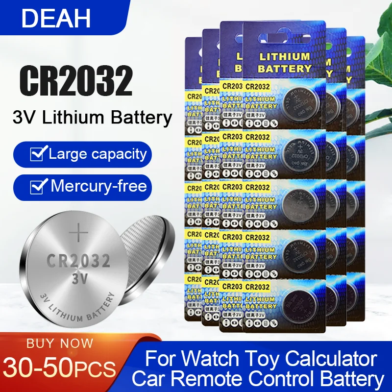 3v Lithium Battery Cr2032 Cr 2032 Dl2032 Ecr2032 Br2032 For Watch Car