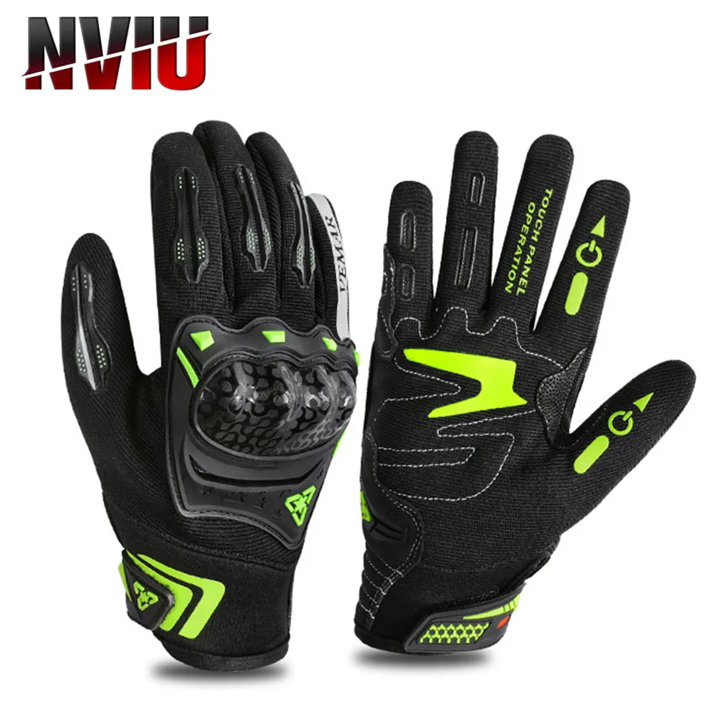 

Motorcycle Gloves Full Finger Comfortable Motorcycle Breathable Gloves Off-road Riding Protection Durable Touch Screen Gloves