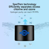 ขวดน้ำไฮโดรเจนสำหรับใช้ในครัวเรือนขนาดใหญ่ 1 ลิตร ความเข้มข้นสูง ใช้กระบวนการอิเล็กโทรไลซิส SPE สามารถแยกคลอรีนและโอโซนที่ตกค้างได้ 3