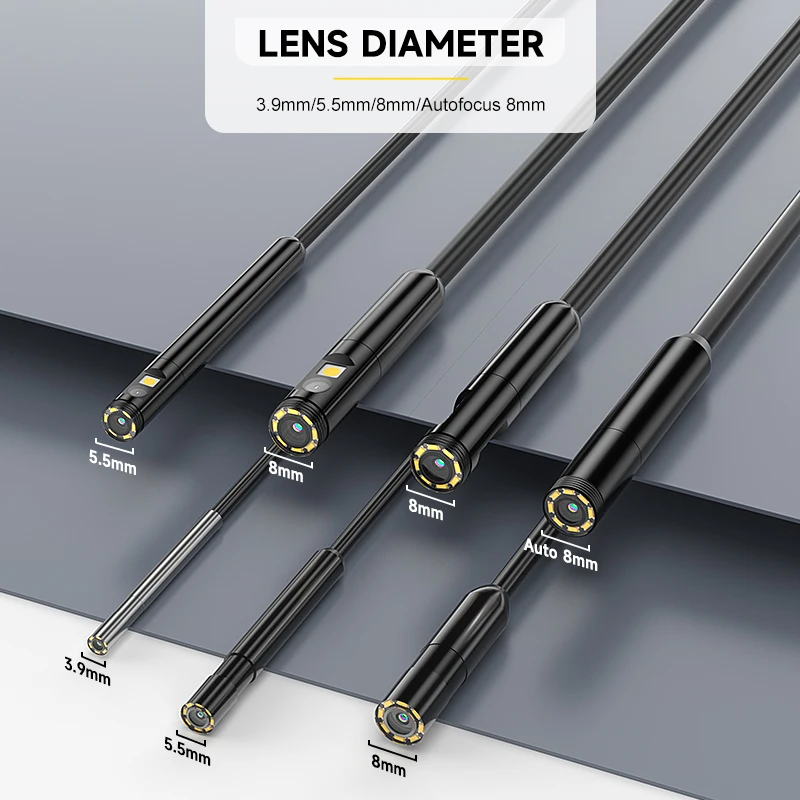 Triple lens endoscope view with multiple angles