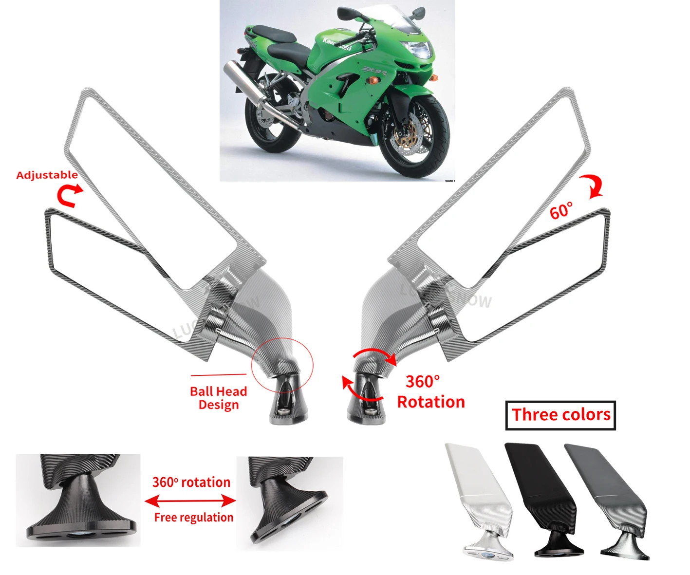 Bulle,Boulons de carénage complets, pour Kawasaki ZX6R ZX7R ZX9R ZX10R