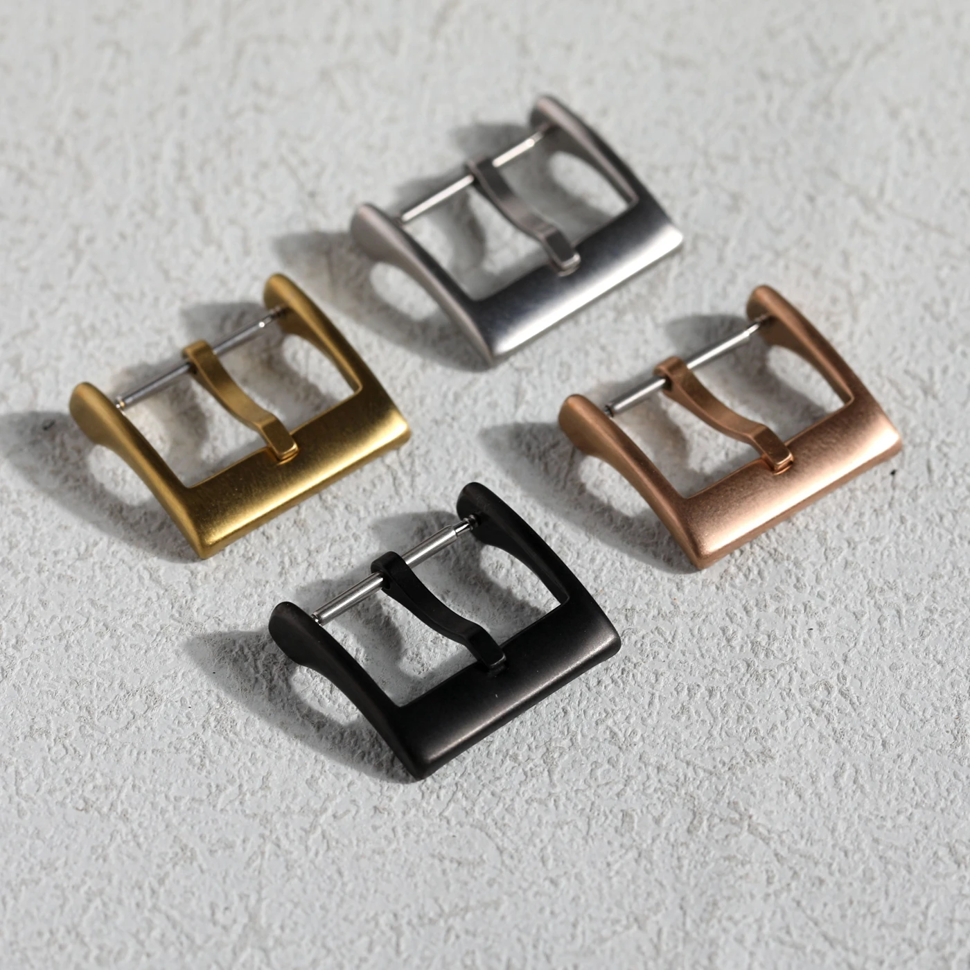 Premium Brushed Matte Stainless Steel Buckle - Available in Various Finishes and Sizes