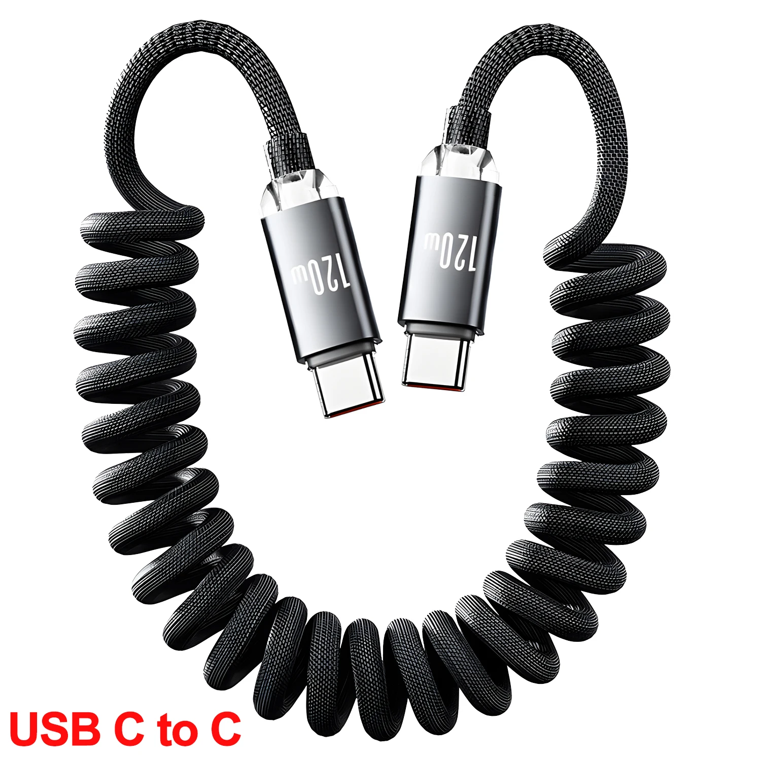 ตัวเลือกสินค้า สายชาร์จ USB-C ยืดหดได้ ชาร์จเร็ว ทนทาน