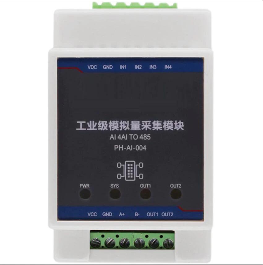 

4-канальный аналоговый модуль сбора сигнала Modbus, напряжение и ток опционально от 4 до 20 мА к преобразователю сигнала RS485