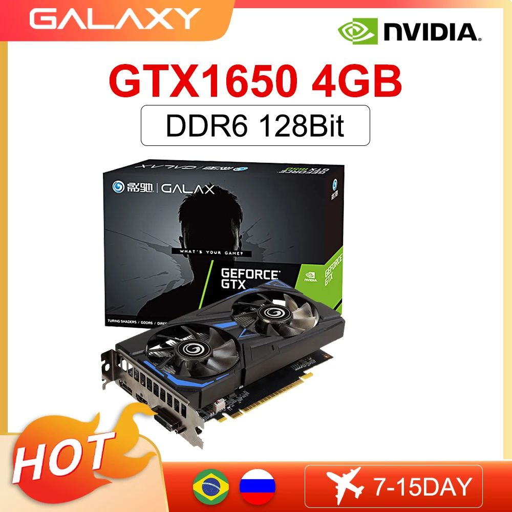Galaxy Nuova Scheda Grafica Gtx1650 4G Gddr6 128 Bit Gtx 1650 Nvidia 12Nm Gtx 1630 Gtx 1050Ti Scheda Video Placa De Scheda Grafica Gpu