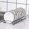 Stainless Steel Dish Draining Rack Kitchen Pot Lid Plates Storage Racks Multipurpose Shelf Bowl Drying Holder Kitchen Organizer 3