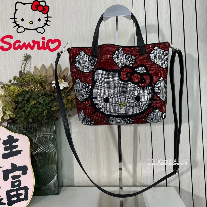 Nouveau sac à main Hello Kitty mignon brodé grande