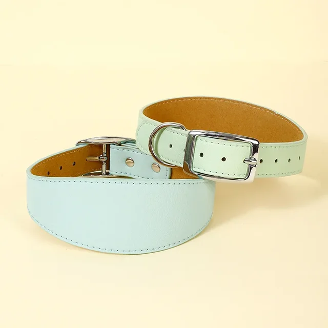 PU Pet Collar Adjustable Dog Collar Widened Design Strong and Durable for Medium and Large Dogs Outdoor Training Pet Accessories 4