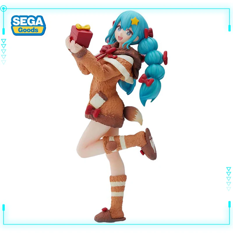 

SEGA Original Genuine Vocaloid Hatsune Miku Virtual Singer Miku Winter2022 Ver 21cm SPM Figure Anime Collectible Model Toys