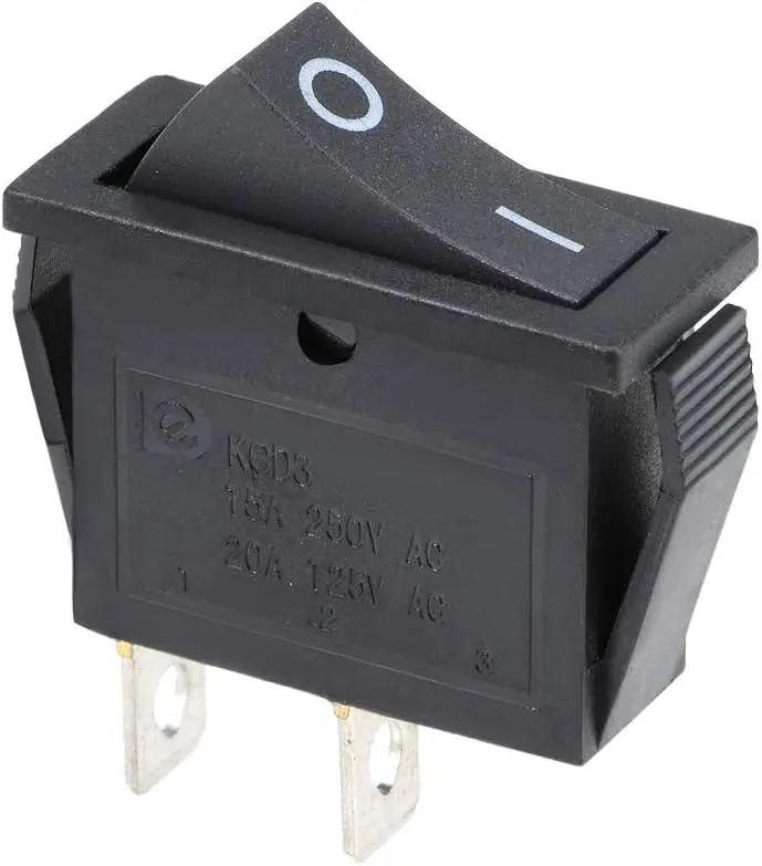 

Keszoox Rocker Switch AC 15A/250V 20A/125V 2 Pin Mini Boat SPST Toggle Switch ON-OFF Snap-In