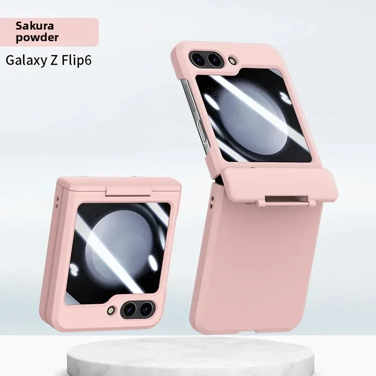 Sleek Protective Phone Case with Tempered Film & Hinge Guard