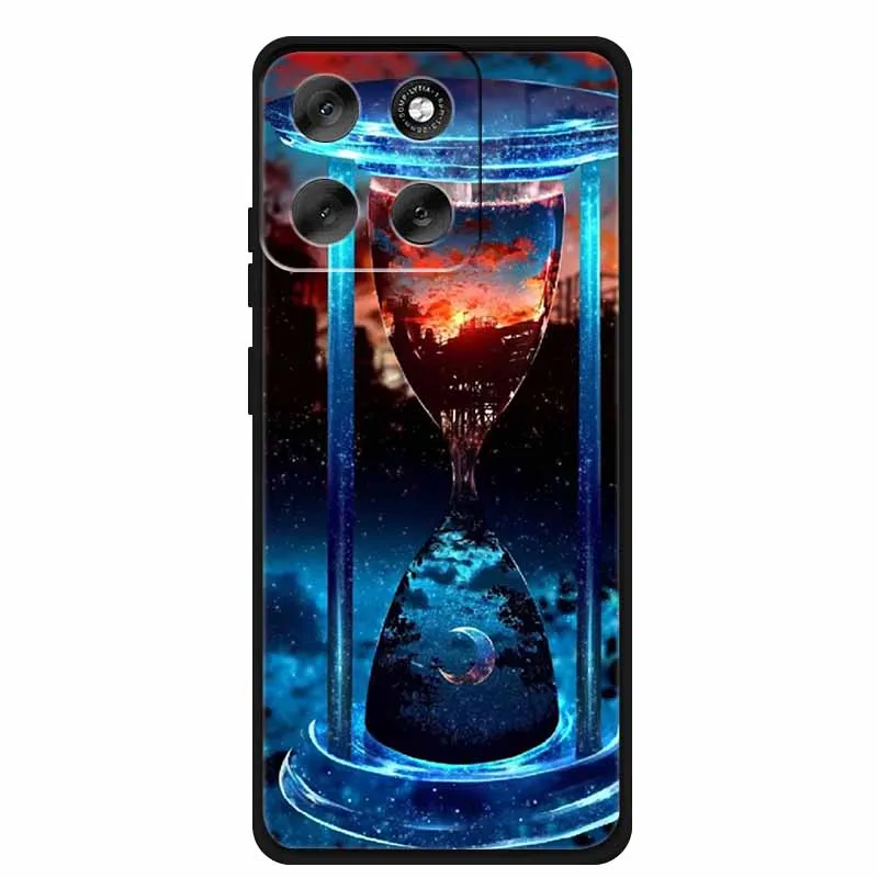 Luxury Silicone TPU Etui Cover - Soft Pink Anime Back Case