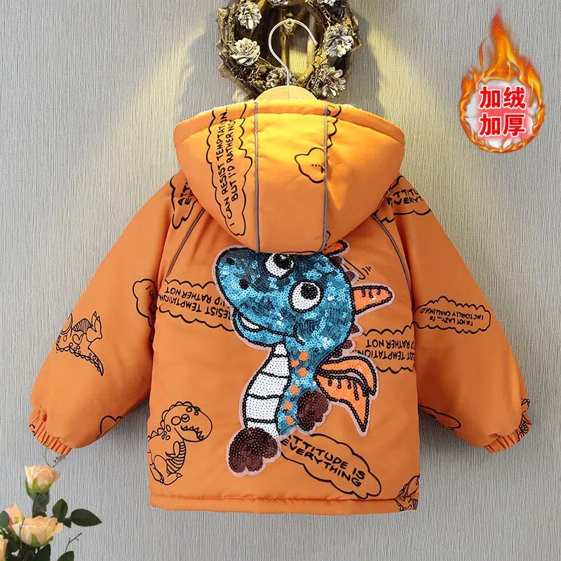 thumbnail image 1 of Ropa de camuflaje de Spiderman para niños, chaquetas de algodón gruesas para mantener el calor, abrigo informal de manga larga para exteriores, 2-7 años, Invierno, 1 of 5