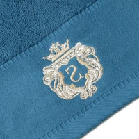 1/5/10 PIÈCES Salle De Bain Coton Serviette 35x75cm 70x140cm Main Visage Serviette De Bain Doux Cadeau Absorbant Sport Serviette Absorbante Bleu Blanc 4