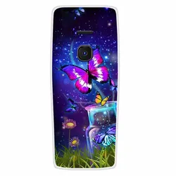Cover posteriore in silicone morbido con design di gufo e lupo - Protezione in marmo dipinto adorabile