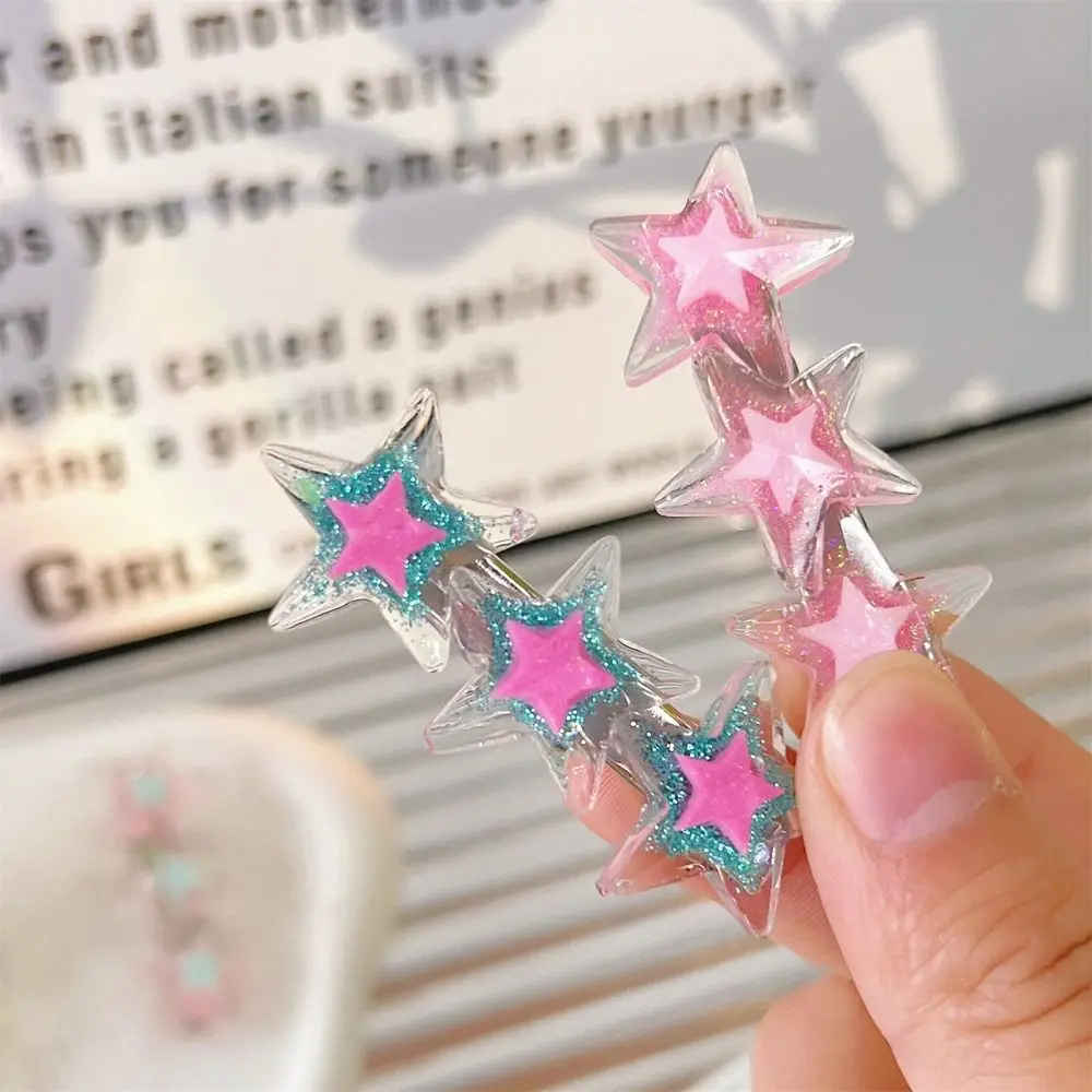 

Clip Geometry Shape Small Hairpin Bangs Clip y2k Star Hairpin Korean Style Headwear Female Hair Accessories Girl Hair Clip