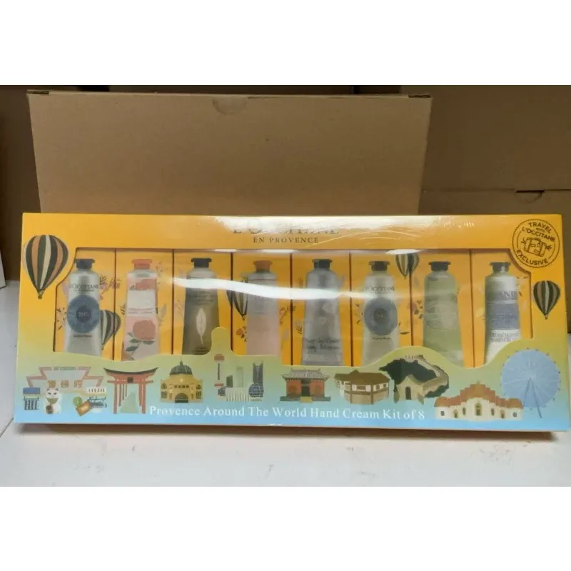 Ous Dan Hand Cream Eight-Piece Set Gift Box Shea Sakura Rose Hand Cream Hydrating Moisturizing and Nourishing Dry