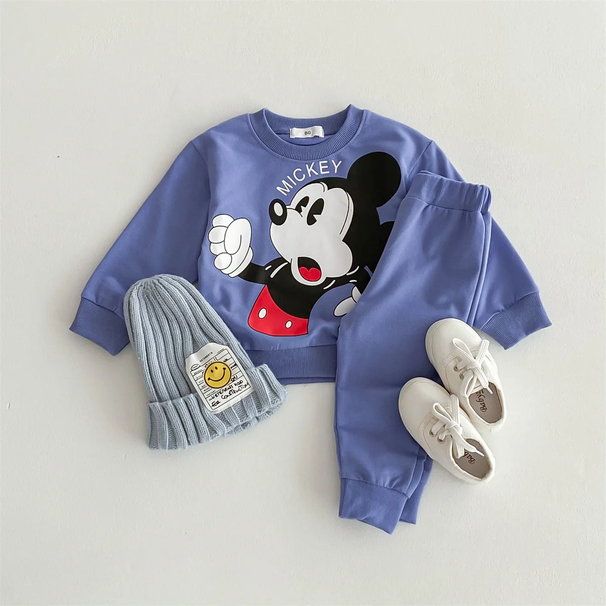 Cartoon Pattern Baby Girls And Boys Long Sleeve Suit Toddler Sweatshirts Outfits Spring Autumn Children's Clothes Tracksuits baby outfits