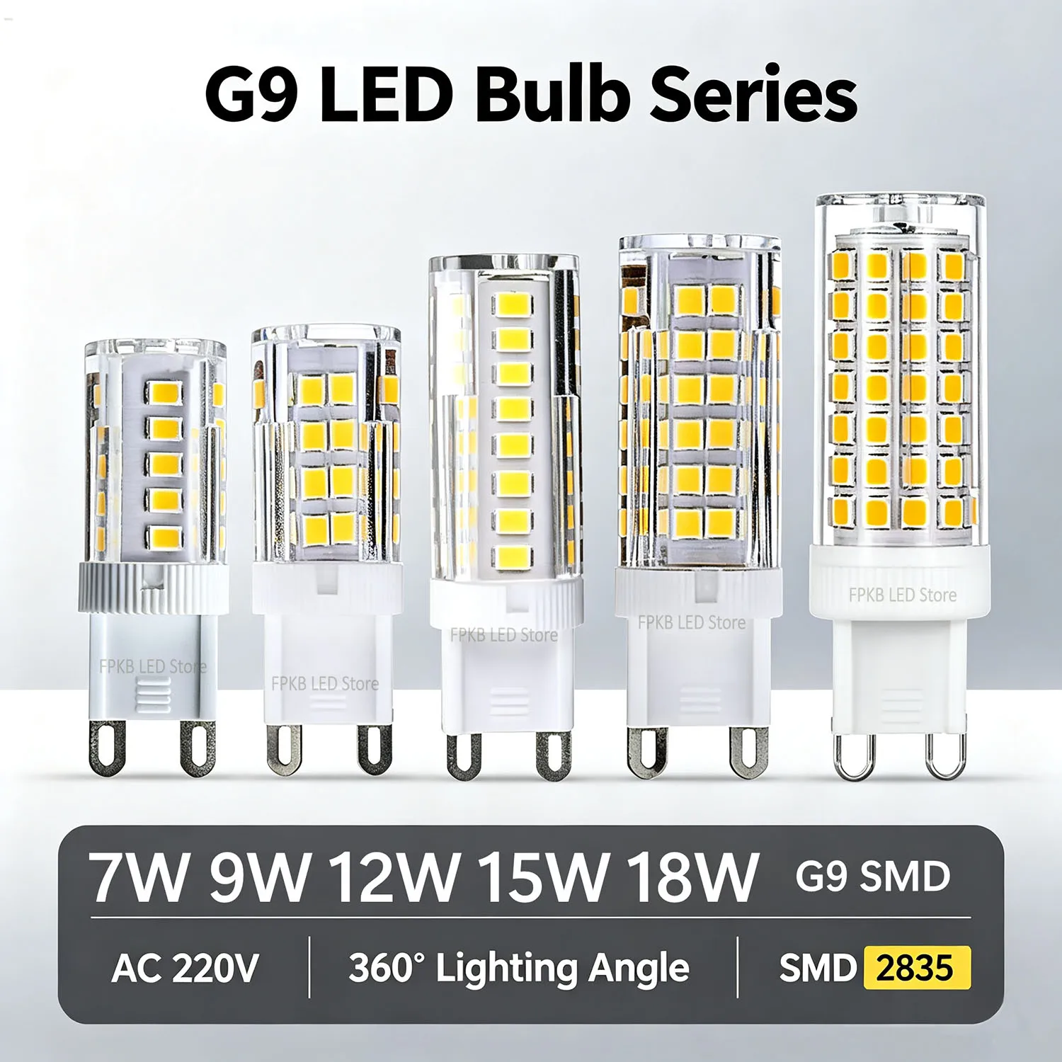 High-Efficiency G9 LED Corn Light Bulb