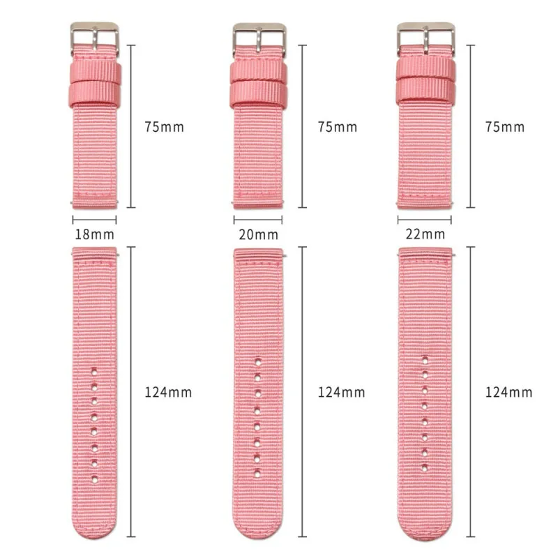 Nylon Quick Release Soft Watch Strap - Multiple Sizes Available