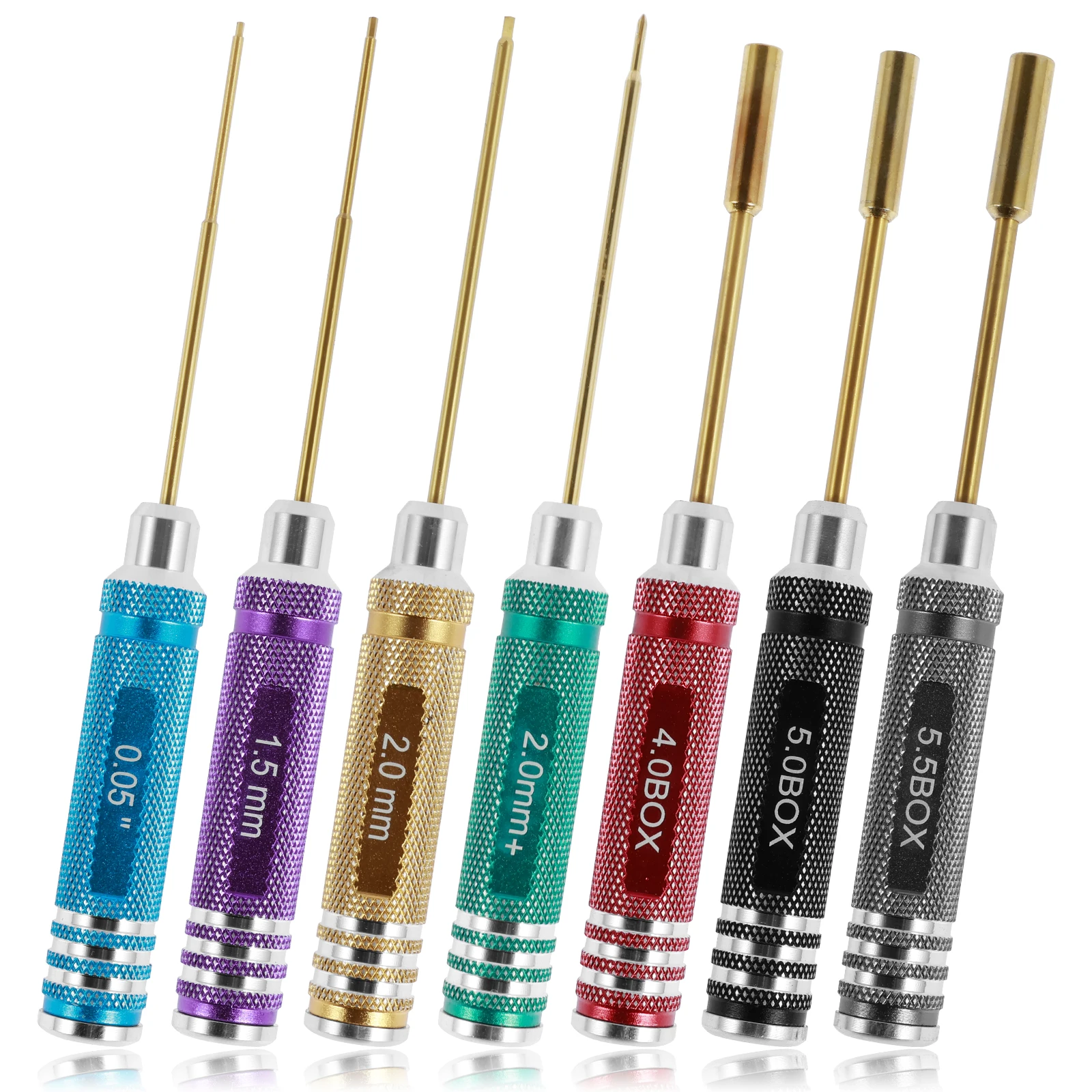 

7Pcs RC Hex Screwdriver Nut Driver Cross Screwdriver Tool Set Compatible SCX24 FCX18 FCX24 High Hardness Screwdriver