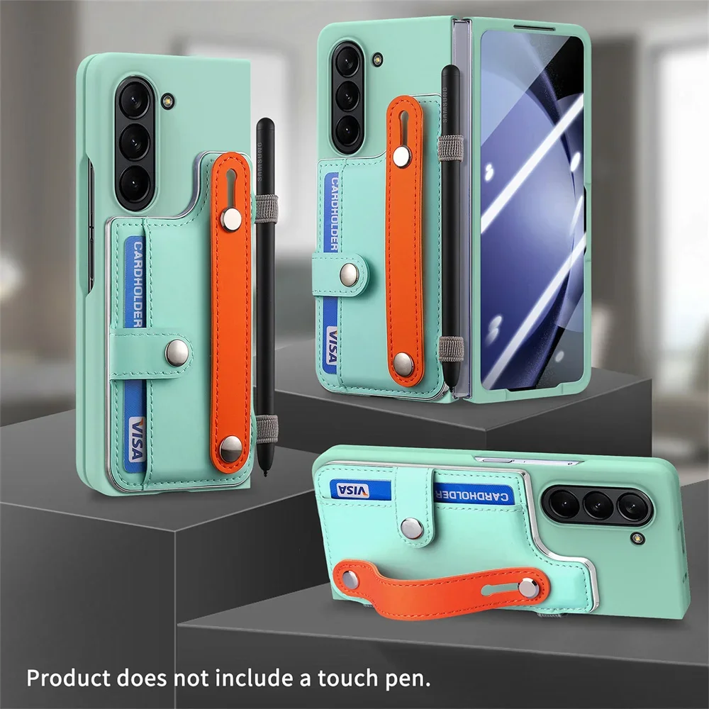 Premium Wallet Case with Card Slot, Screen Protector, Pen Holder & Wrist Strap - No Pen Included