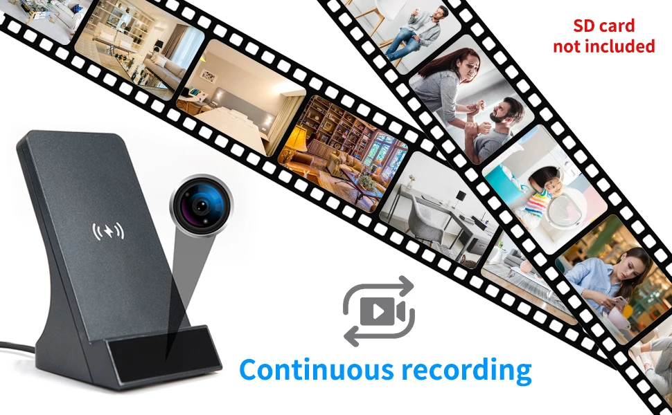 Hidden Spy Camera With Audio And Night Vision 1080P Two Way Audio Night Vision Invisible Lens Mini Hidden Spy WiFi