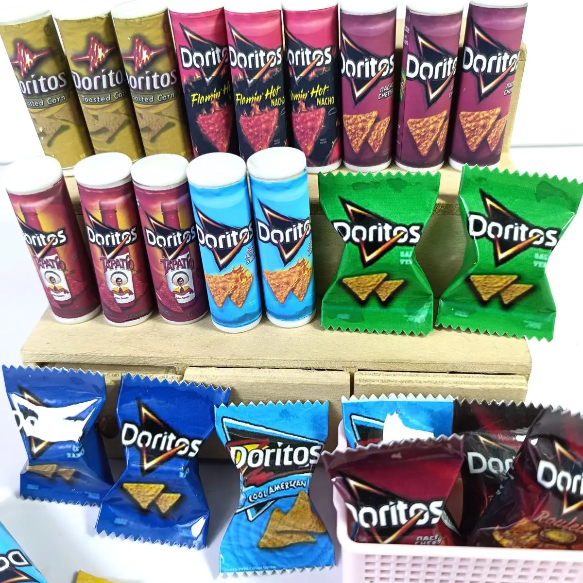 NEW 2Bag Chips 1/6 Scale Dollhouse Miniature Fried Chips Mini Pretend Food for Blyth Barbies BJD Doll House Toys birthday gift 4