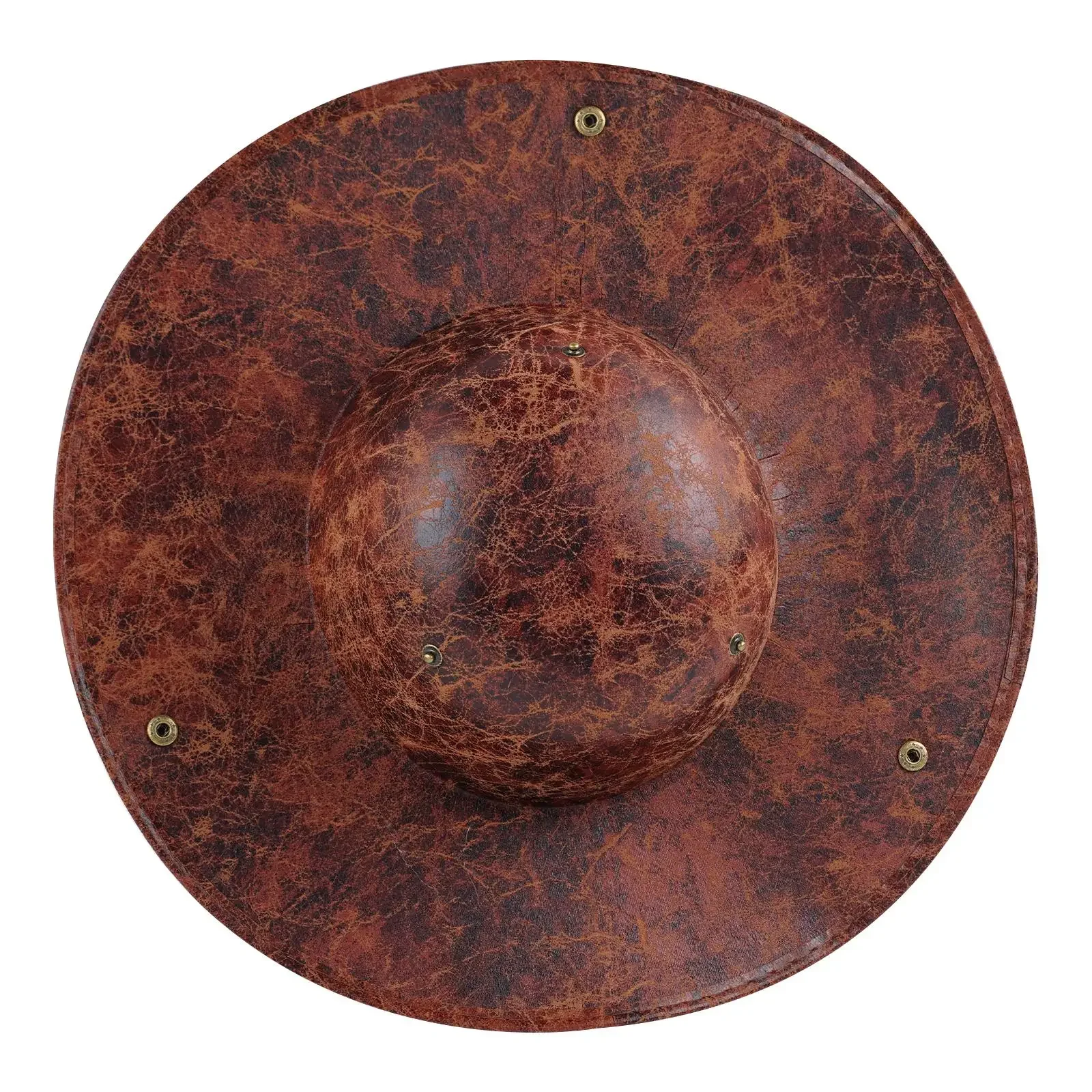 Kunstleder Piratenhut Braun Kapitän Hut Vintage Knopf Maskerade Party Cosplay Kostüm Hut Für Männer Frauen Fotografie Requisiten – Detail 8