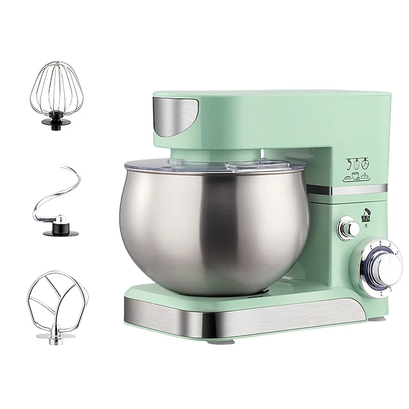 New 1200 Watts Power 5 Liters Blender 3in1 Hot Chef Machine Knead Dough Stir Egg Froth Home Commercial Stainless Steel Material