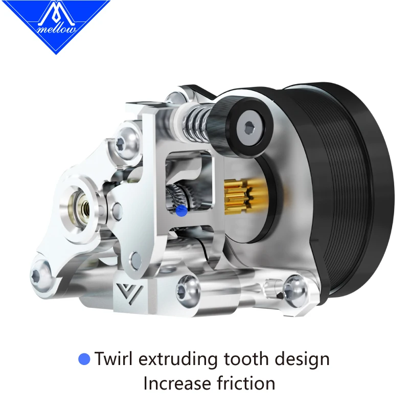 Cnc Suave-toda a Extrusora de Metal Vz-hender-low wc 8t Motor 10t um Eixo Engrenagem do Redemoinho para Voron 330 Vz235 Impressora 3d - Imagem 6