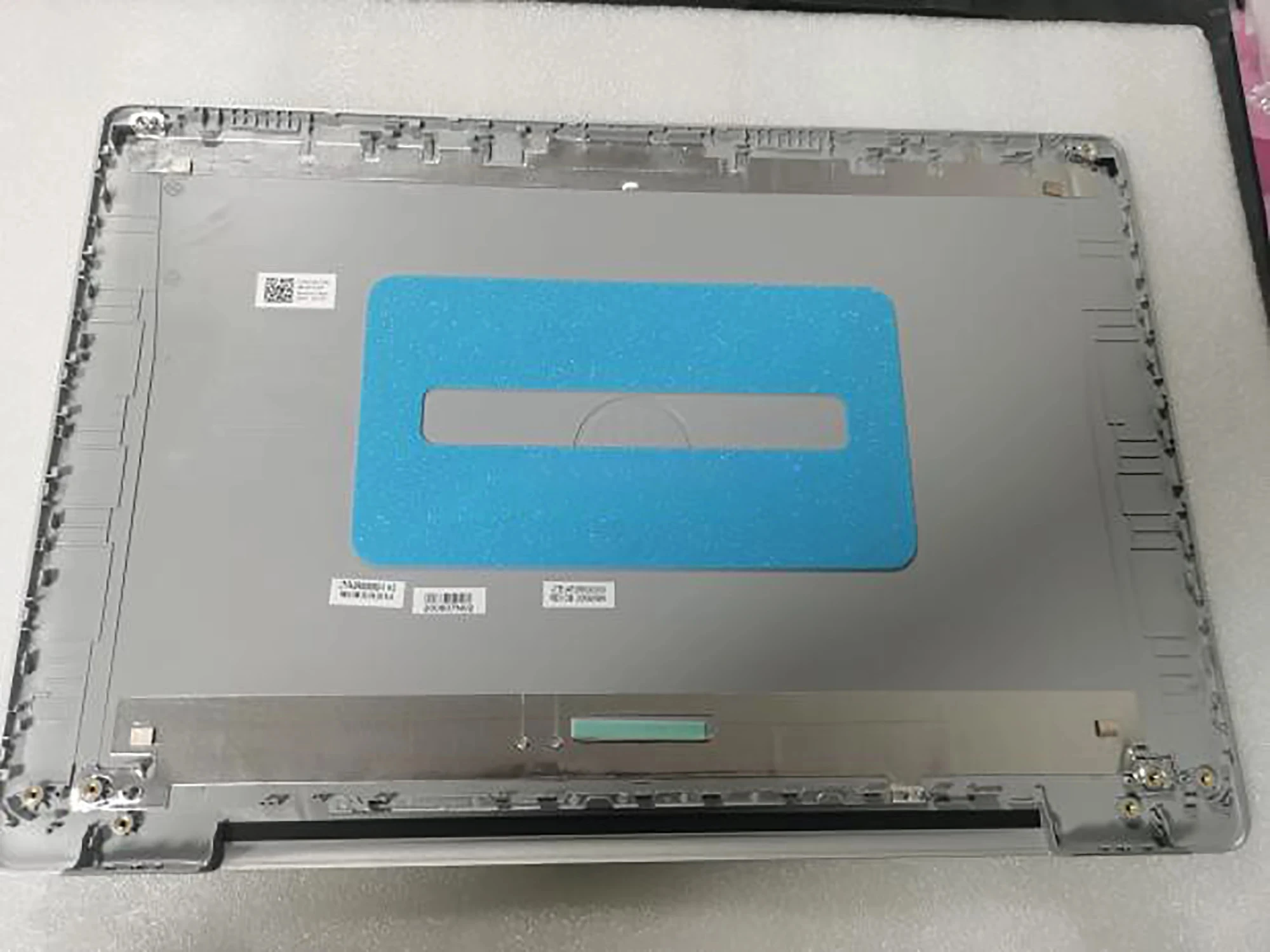 New LCD Cover Back Lid With Hinges & Bezel For Dell Inspiron 15 5000 5593 Laptop - Silver, Part #032TJM