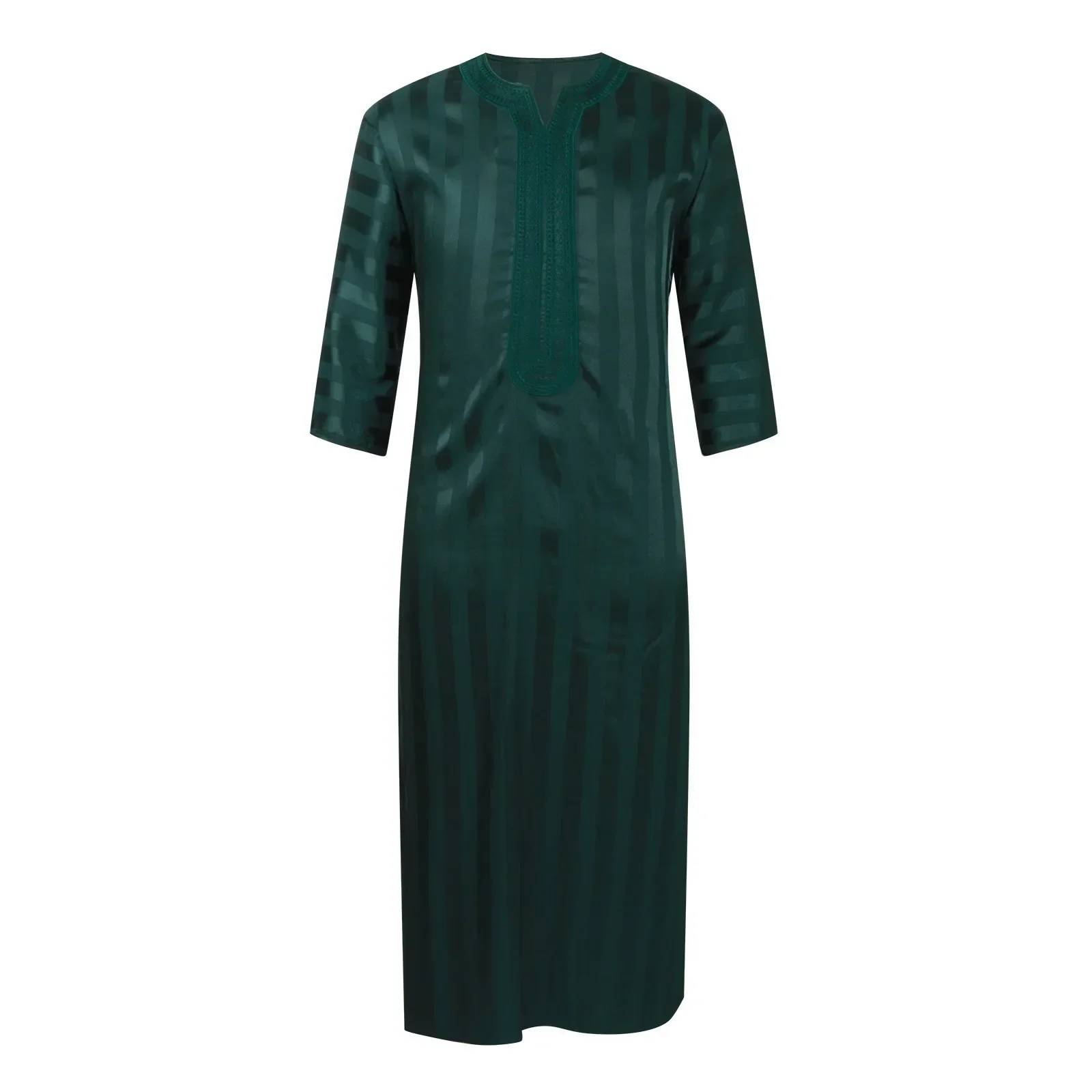 Men Arab Muslim Fashion Islamic Clothing Men Embroidered Jubba Thobes Homme Moroccan Kaftan Eid Prayer Long Robe Dress