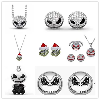 Nightmare Before Christmas Earrings Dangle For Women Christmas Stud Holiday Earring