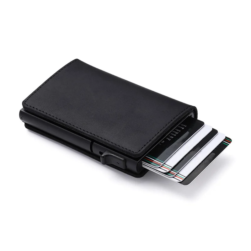 2021 For Apple Airtag Wallet Men Carbon Fiber Fashion ID Credit Card Holder Rfid Slim Airtag Slide Wallet Designer Cardholder