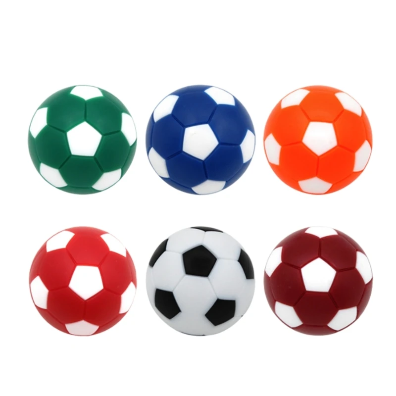 

6Pcs Foosball Table Ball Durable Tabletop Game Mini Football Table Soccer Ball