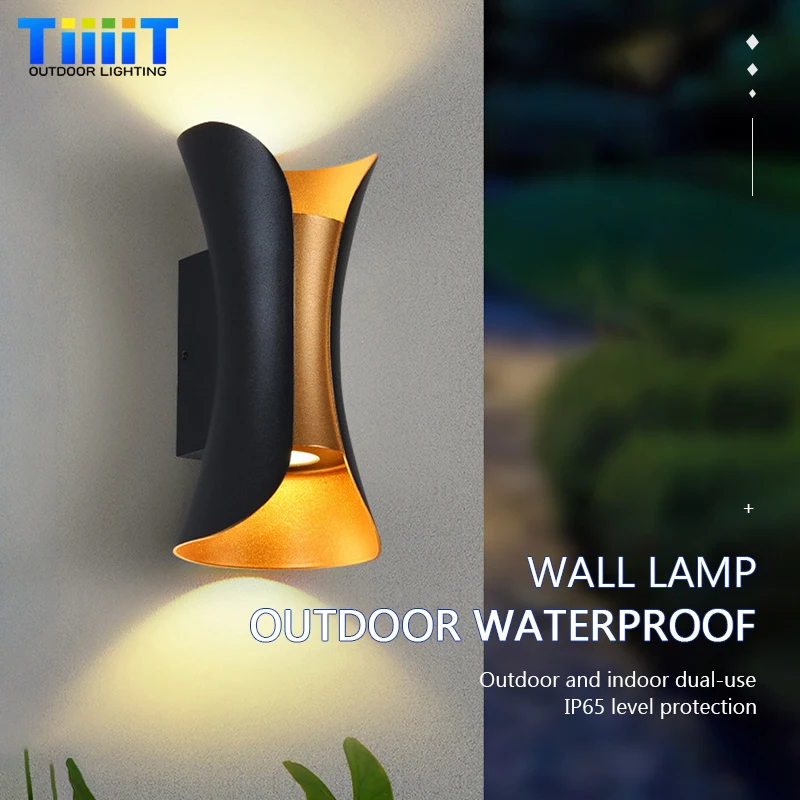 Modern LED Wall Lamp Outdoor IP65 Waterproof Porch Garden Lights Indoor Living Room Bedroom Bedside Home Decoration Lighting