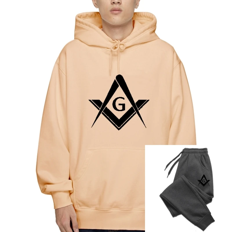 

Толстовка с капюшоном для мужчин и женщин, свободная кофта с компасом, квадратная, белая