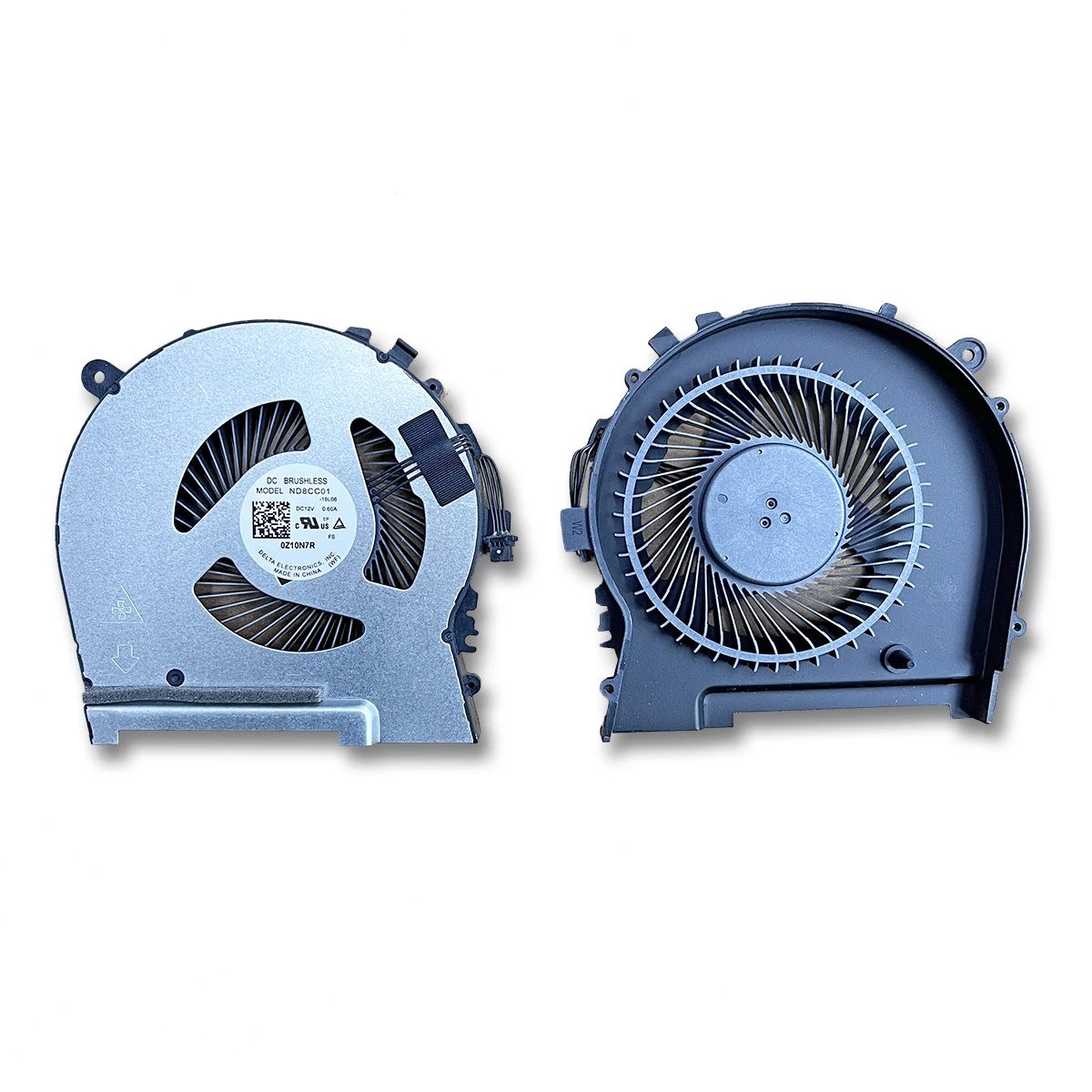 CPU GPU Cooling Fan 1 Pair for HP Omen Air 15-DH ND8CC01-18L06 ND8CC01-18L07 DC 12V 0.6A New Laptop Cooler Radiator Heat Sink