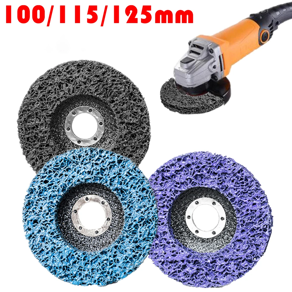 

6Pcs Metal Stainless Steel Grinding Disc Black Diamond Grinding Disc Automotive Paint Removal Nylon Polishing Wheel Rust Removal