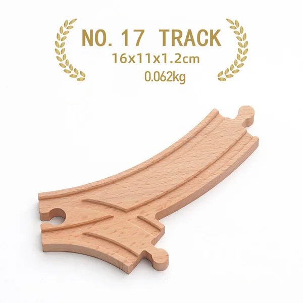 Deluxe Wooden Train Track Accessories Set for Kids - Premium Quality Railway Toys